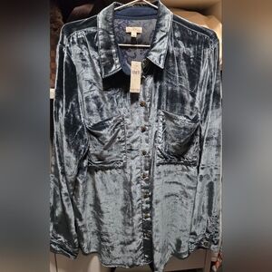 Pilcro Velvet Shirt